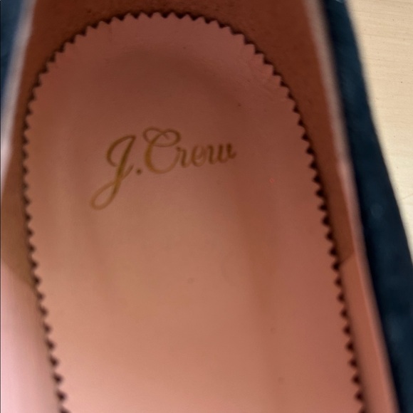 J. Crew Classic Slip-on Black Suede Pointed Toe Flats Shoes Size 8.5 - Picture 7 of 8